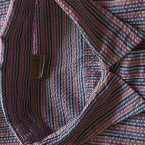 VINTAGE BocaBay Multi Colored Pinstriped Top